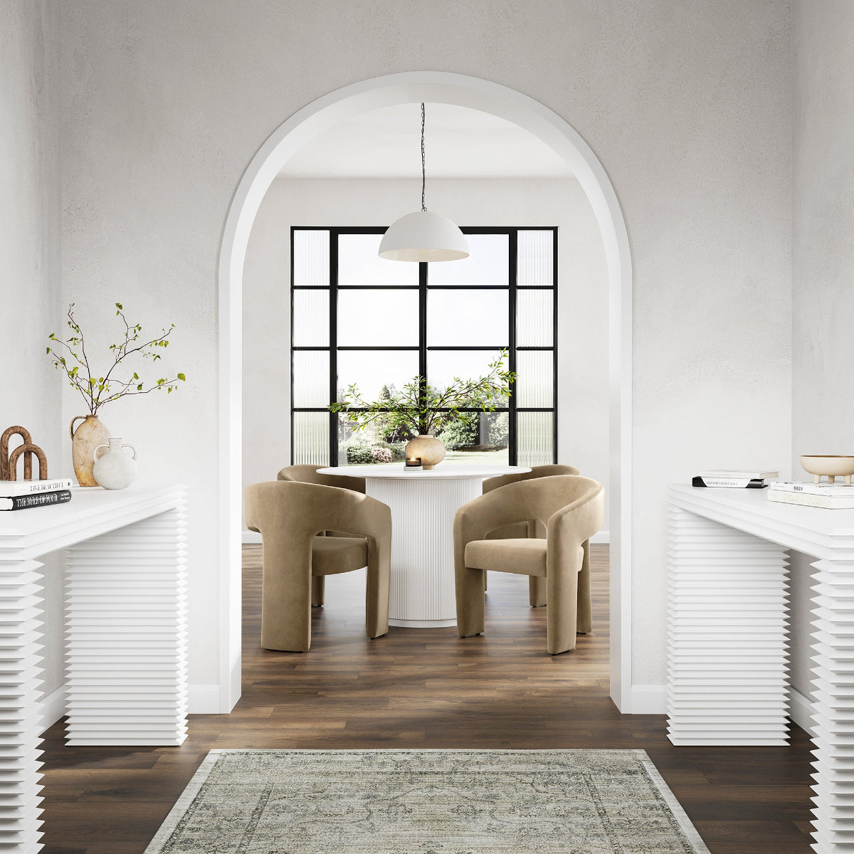 HO+ME Blume Dining Chair In Mole-Beaumonde