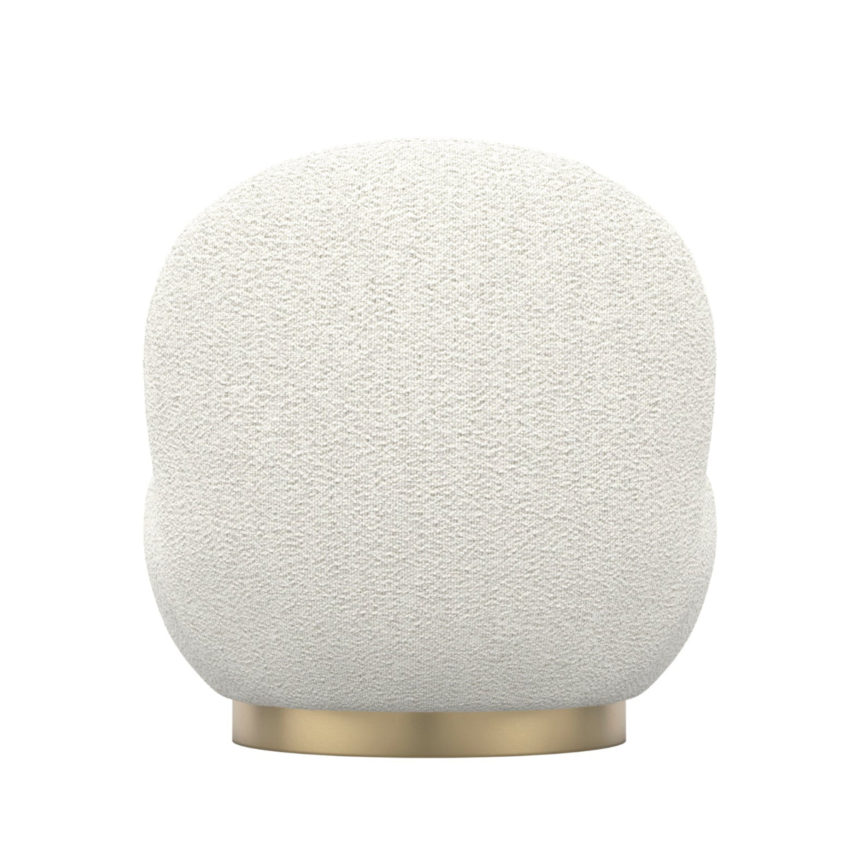 HO+ME Breeze Swivel Occasion Chair In Ivory back