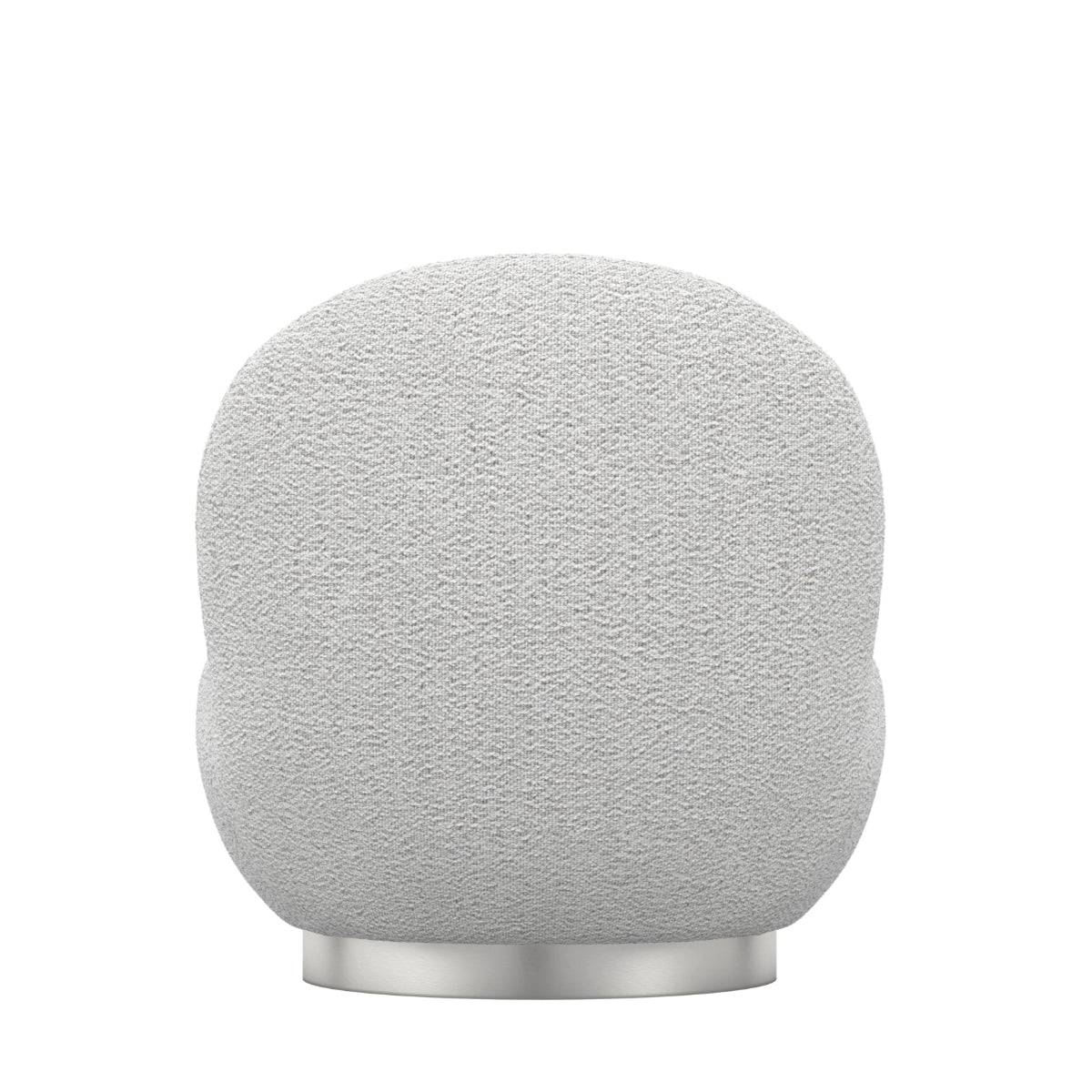 HO+ME Breeze Swivel Occasional Chair In Cloud Grey back