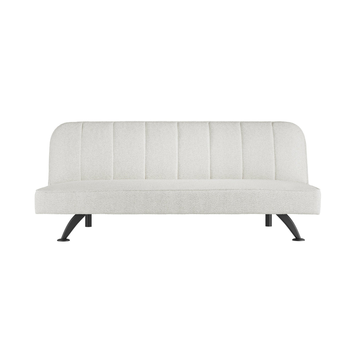 HO+ME Brunel Sofa Bed In Mattte Black And Ivory Boucle front