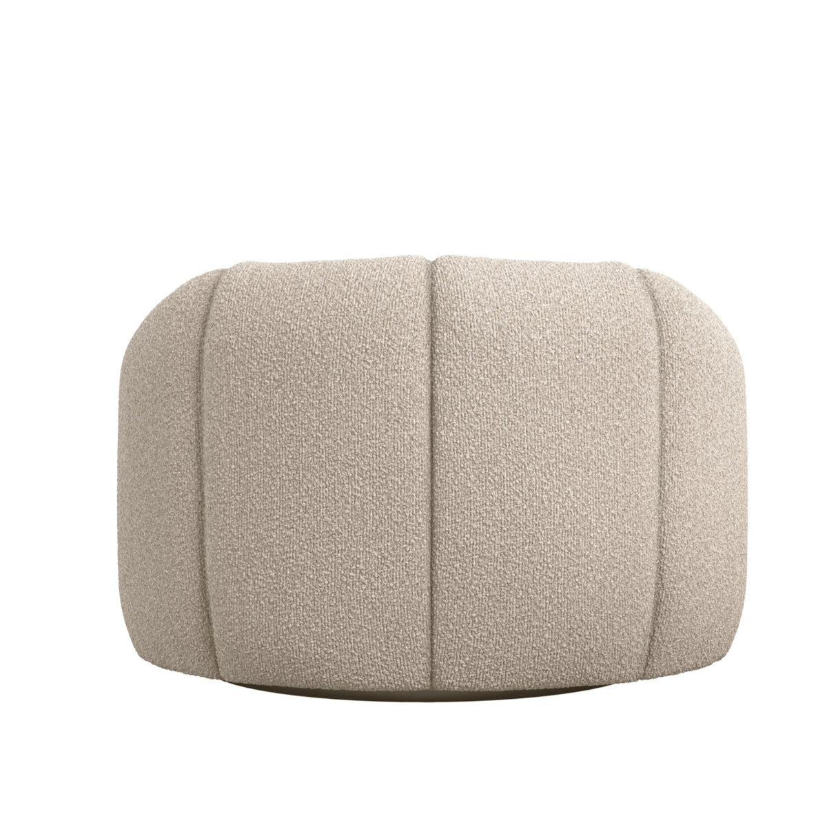 HO+ME Cirrus Swivel Chair In Buff Boucle rear