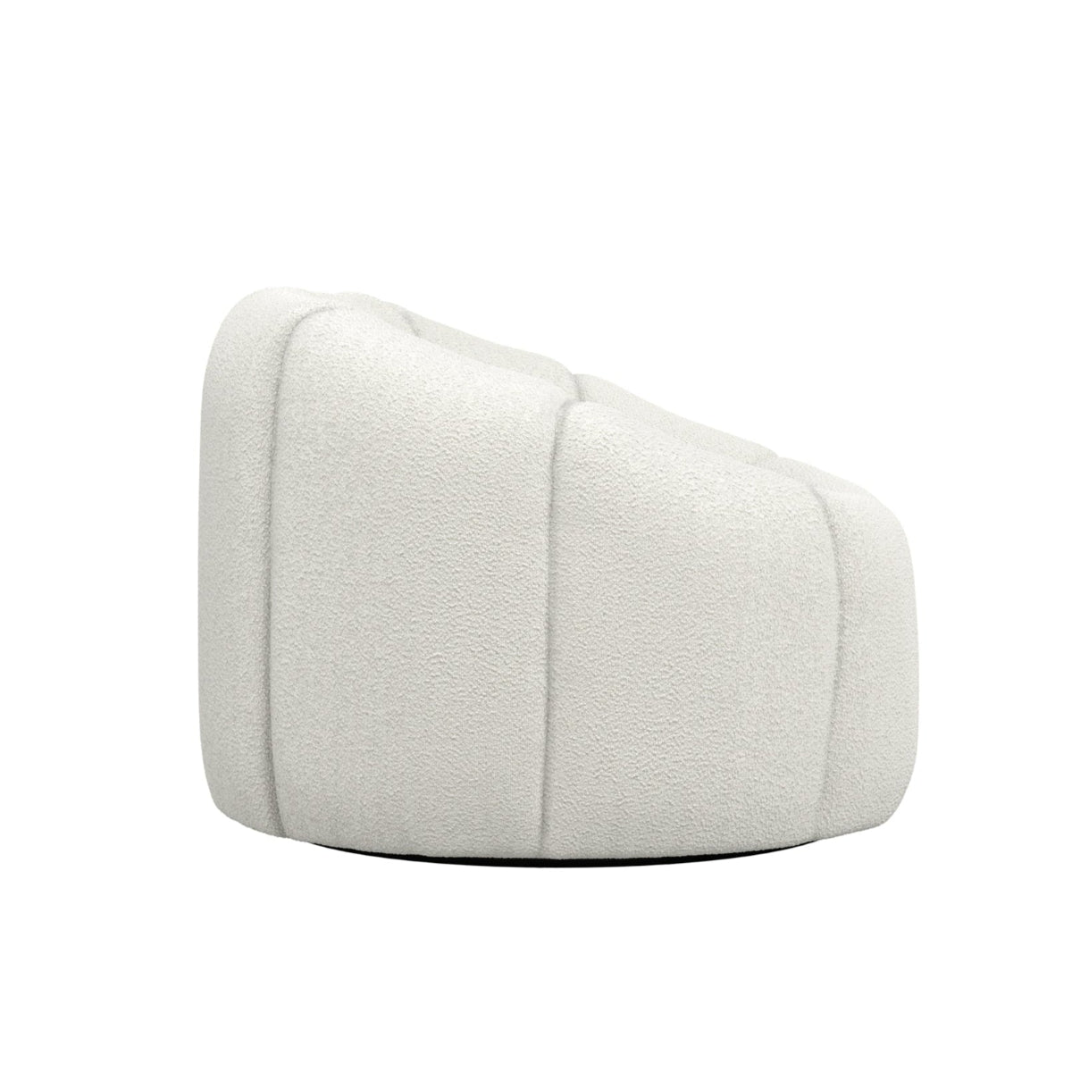 HO+ME Cirrus Swivel Chair In Ivory Boucle 3