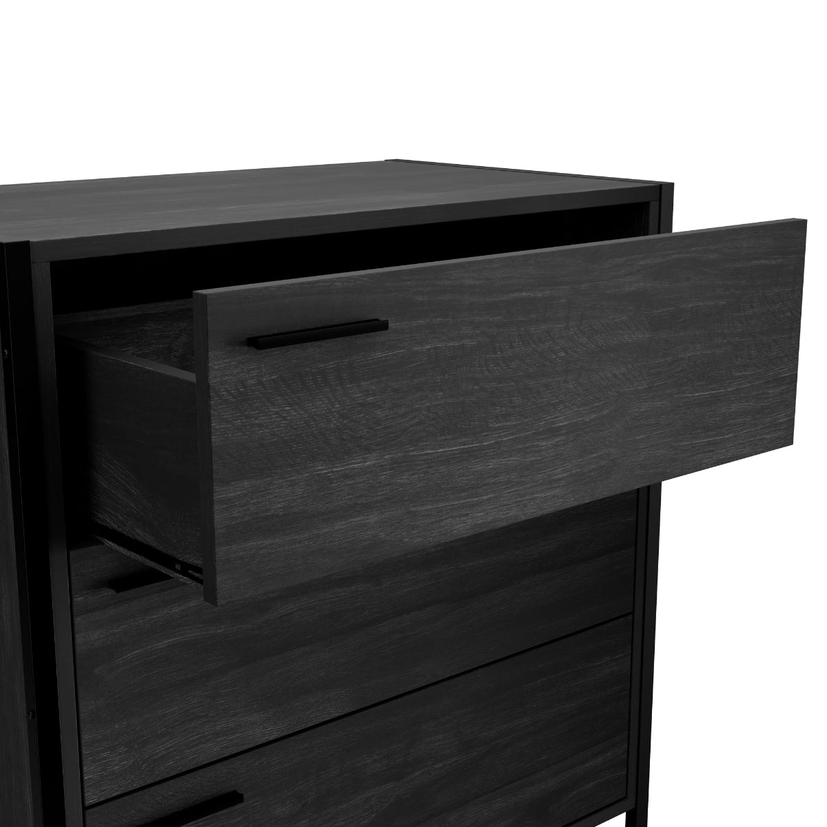 HO+ME Clerkenwell 3 Drawer Chest In Black close