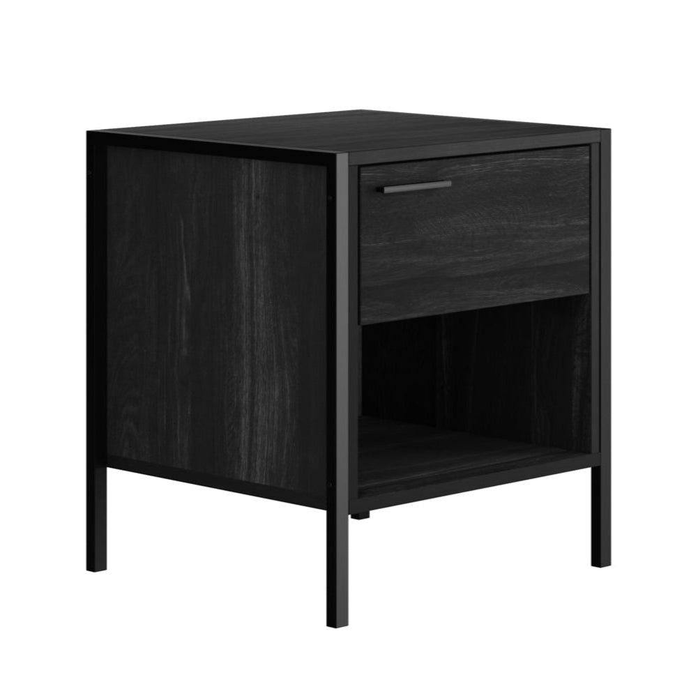 HO+ME Clerkenwell Bedside Table In Black