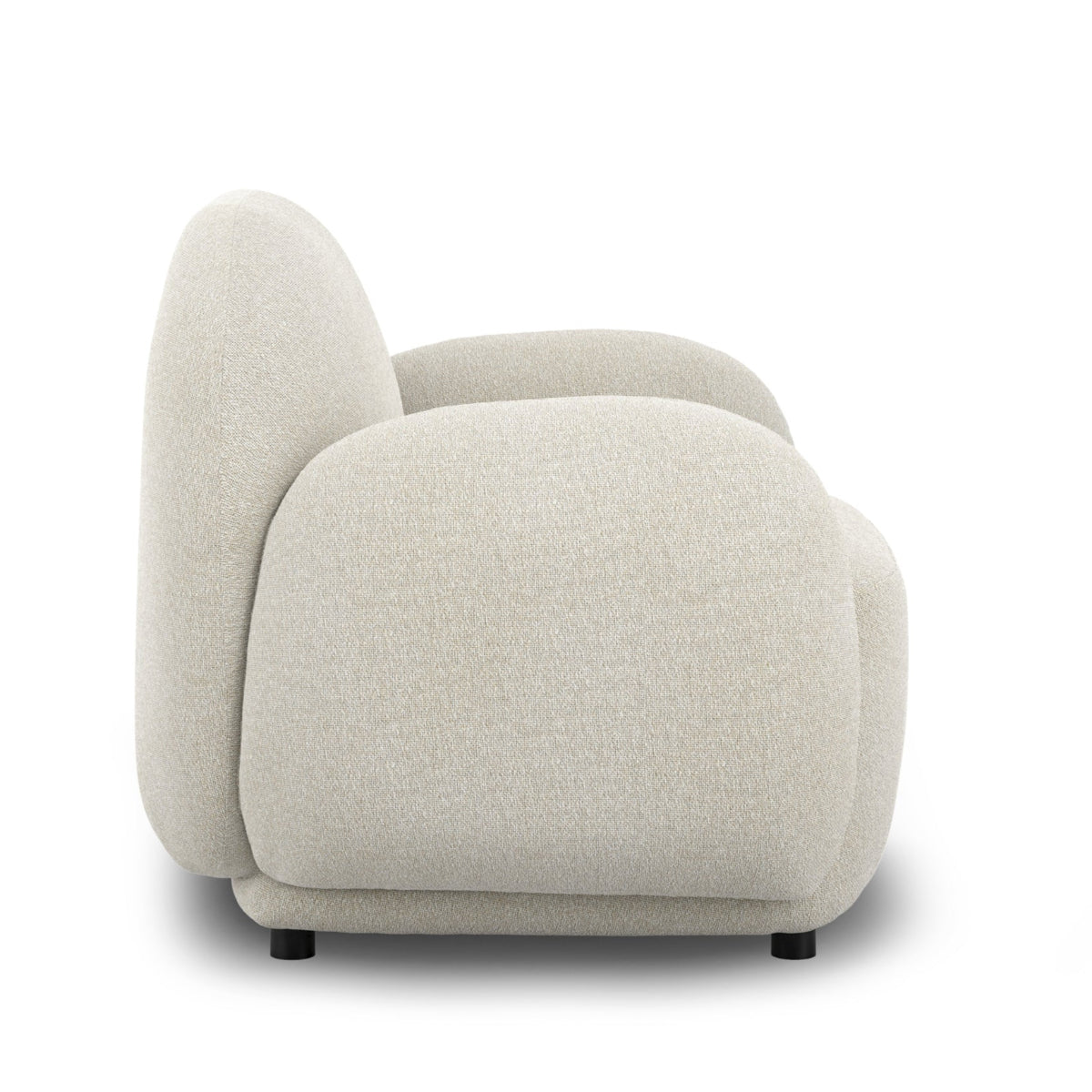 HO+ME Cocoon Armchair In Bone side