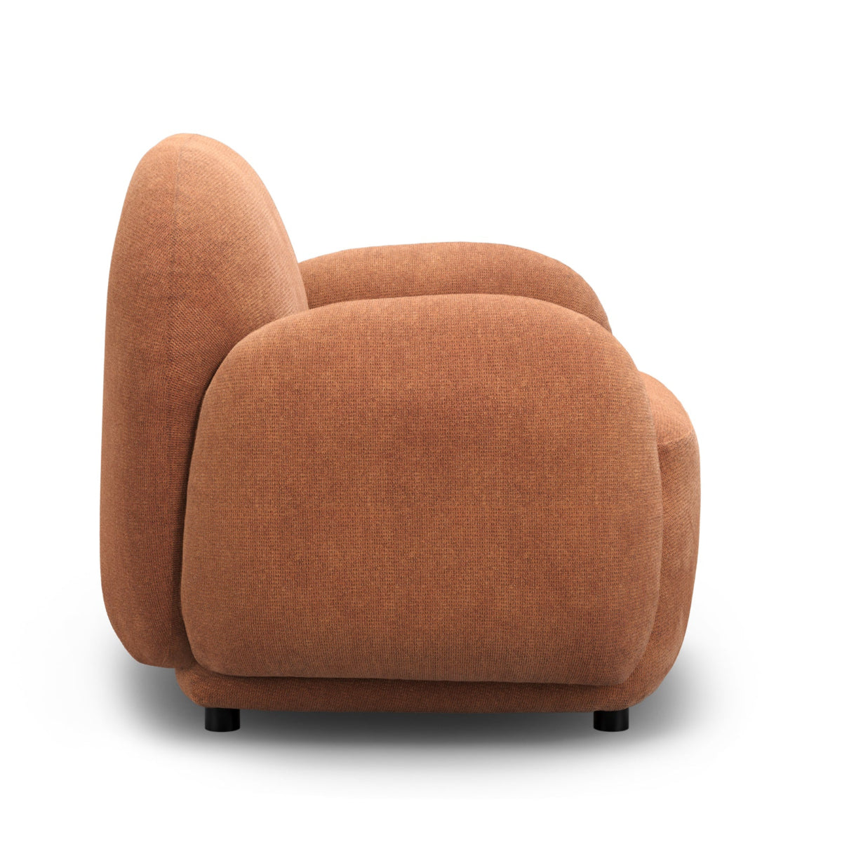 HO+ME Cocoon Armchair In Rust side