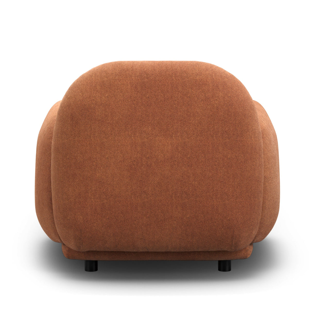 HO+ME Cocoon Armchair In Rust back