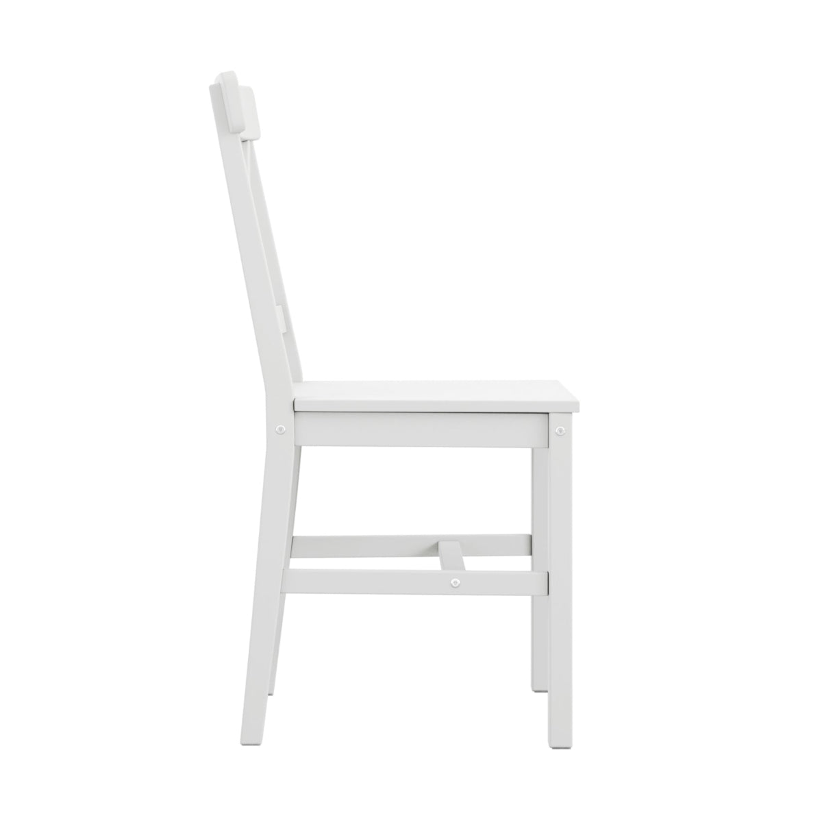 HO+ME Cotswold 4 Seater Dining Table In White chair side