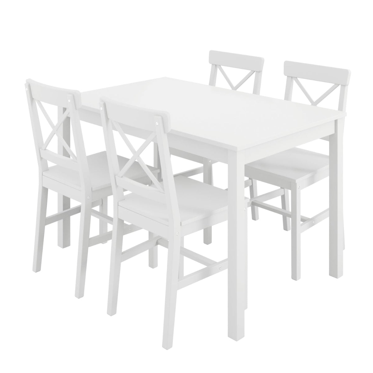 HO+ME Cotswold 4 Seater Dining Table In White