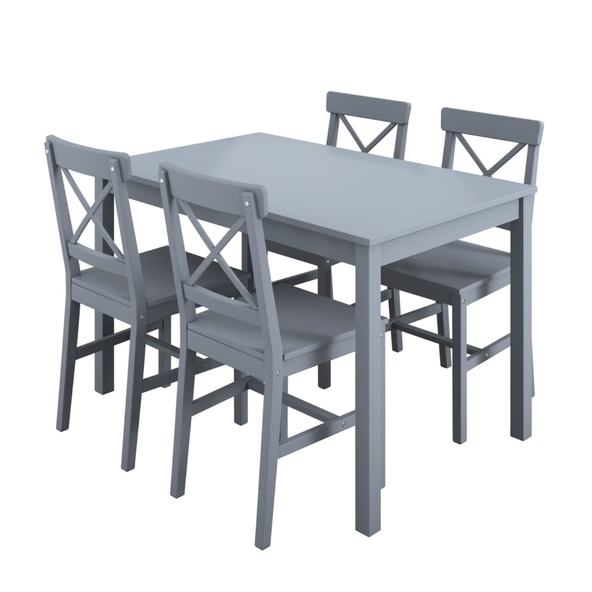 HO+ME Cotswold 4 Seater Dining Table In Anthracite Grey
