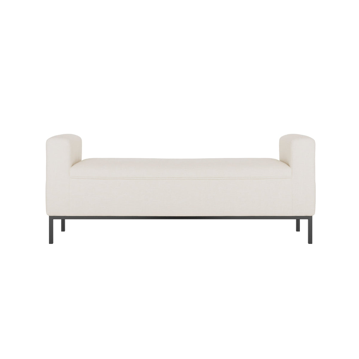 HO+ME Cressida Dining Bench In Ivory front