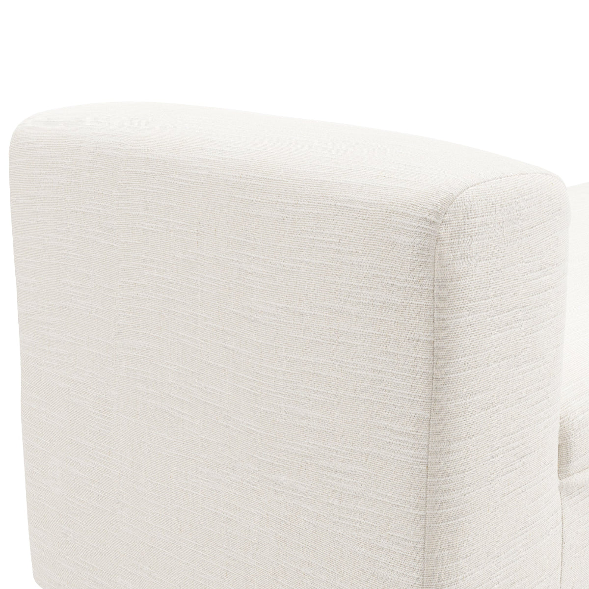 HO+ME Cressida Dining Bench In Ivory close up