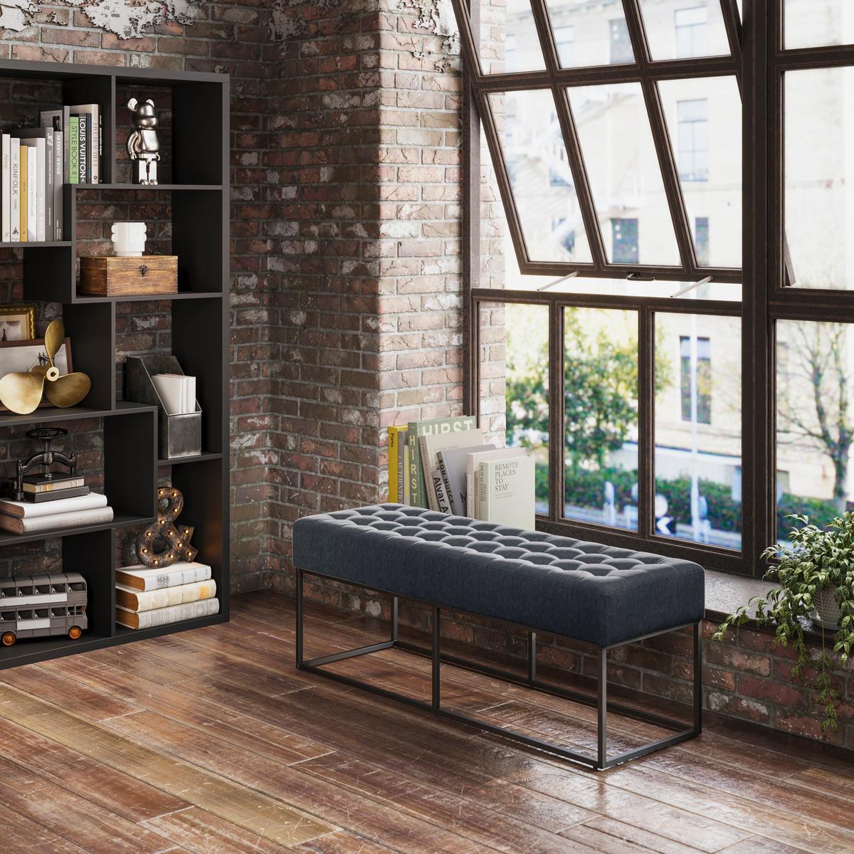 HO+ME Crompton Dining Bench In Grey-Beaumonde