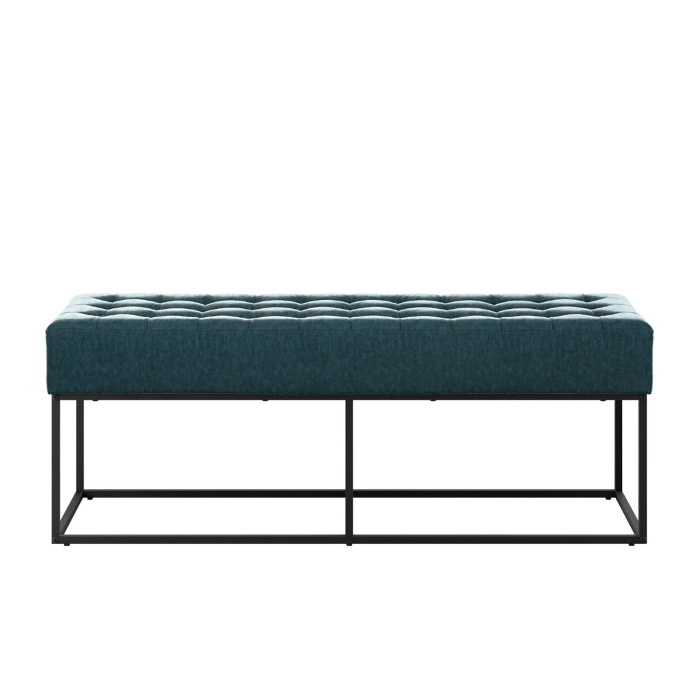 HO+ME Crompton Dining Bench In Yale Blue front