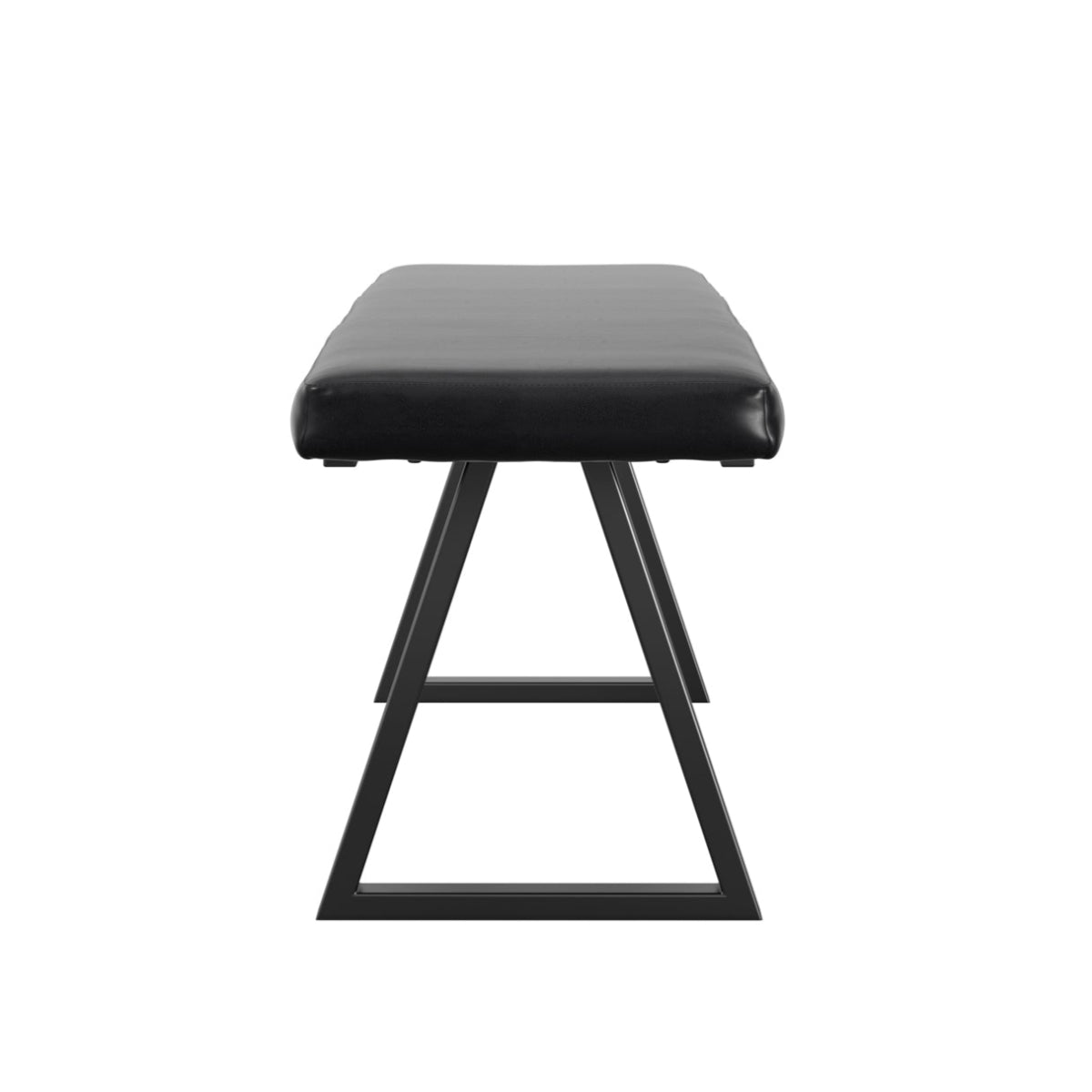 HO+ME Dalston Dining Bench In Black side 2
