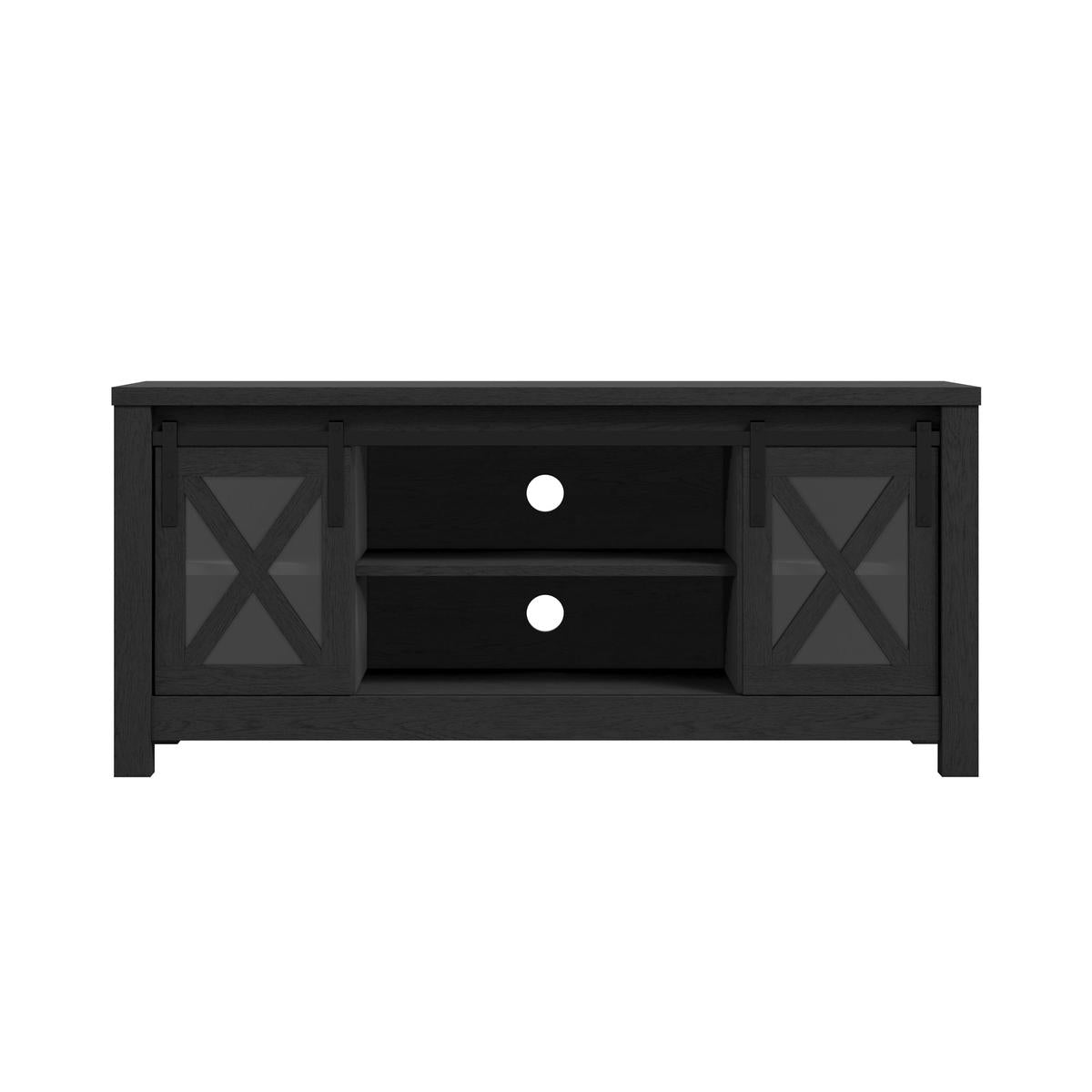 HO+ME Dusk 2 Door Media Unit In Black-Beaumonde