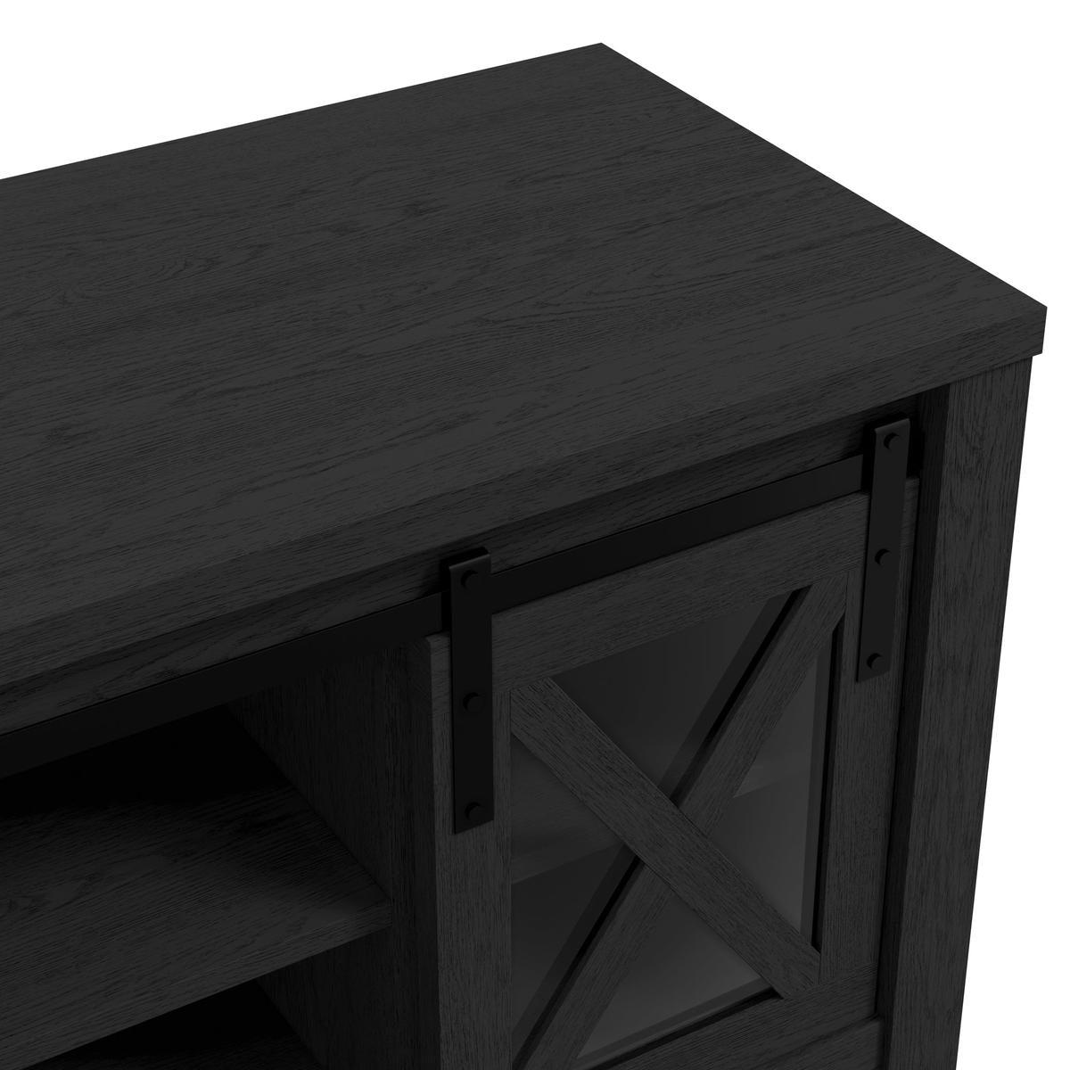 HO+ME Dusk 2 Door Media Unit In Black-Beaumonde