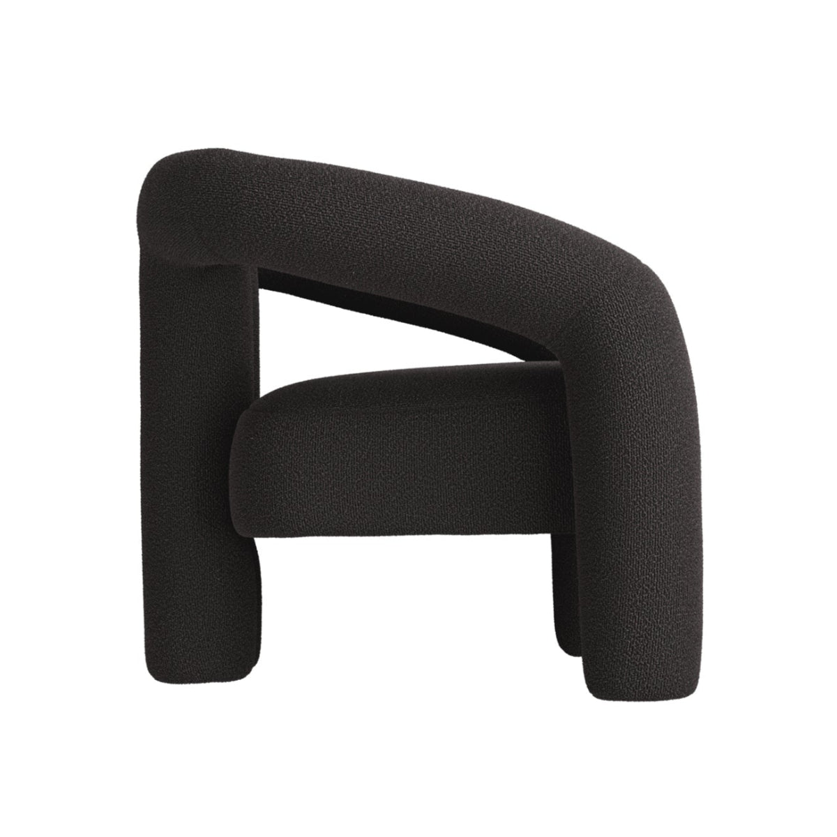 HO+ME Firenze Occasional Chair In Black side