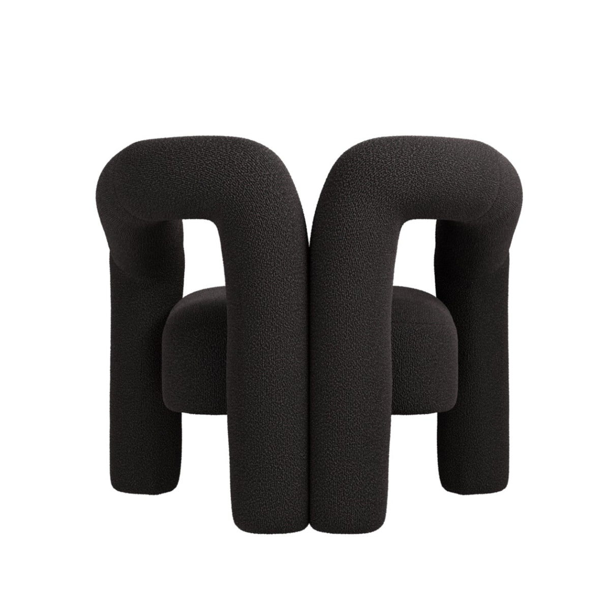 HO+ME Firenze Occasional Chair In Black back
