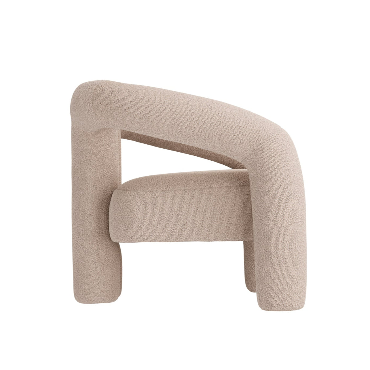 HO+ME Firenze Occasional Chair In Buff side