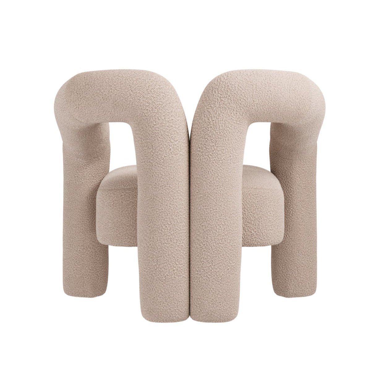HO+ME Firenze Occasional Chair In Buff back