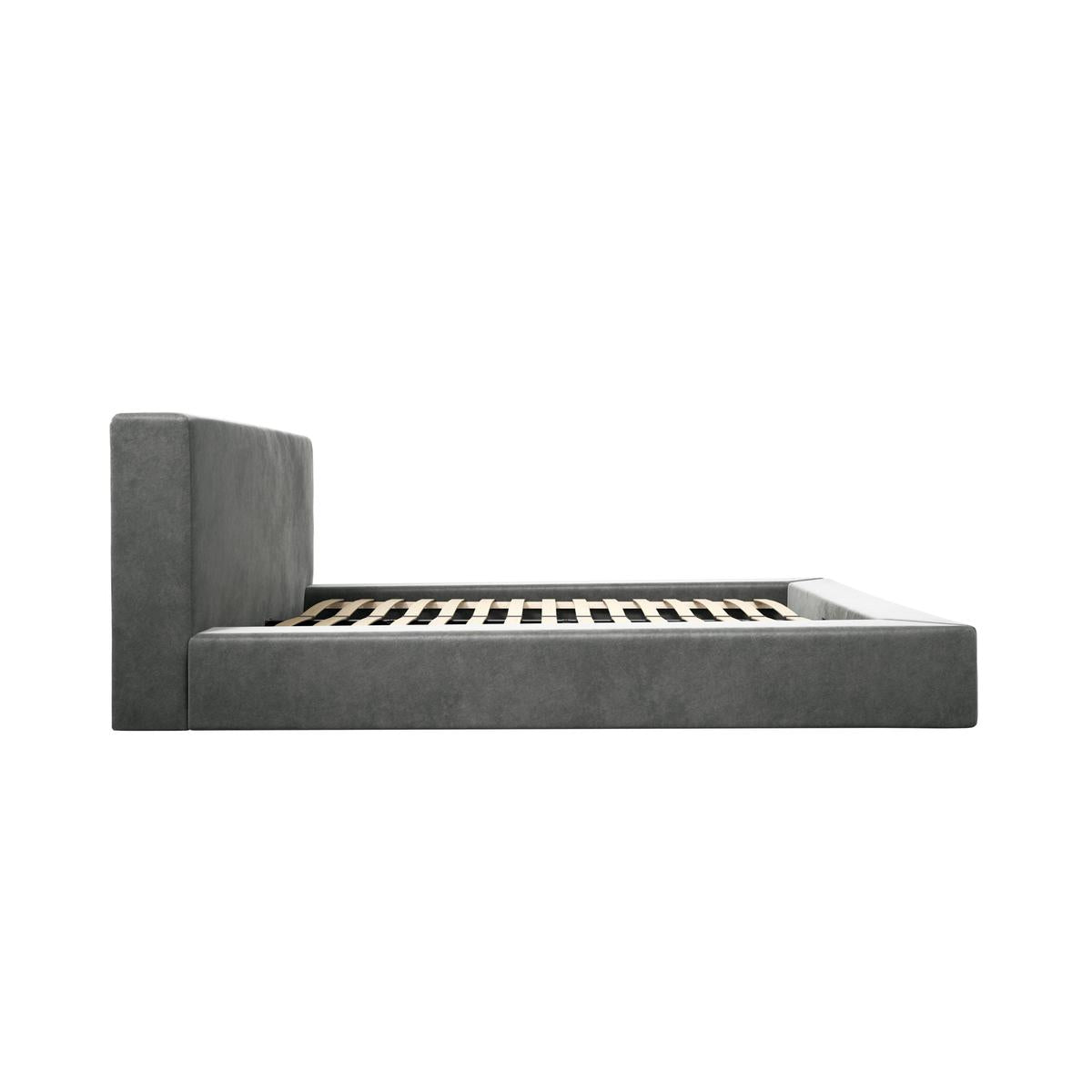 HO+ME Fulton Double Bed In Dapple Grey-Beaumonde
