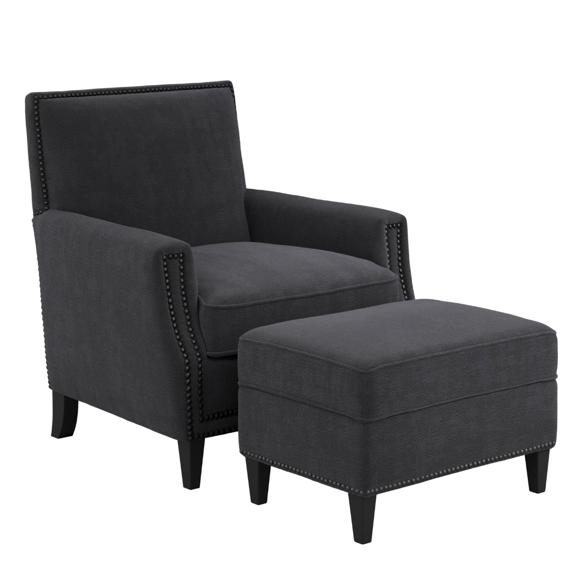 HO+ME Griffin Armchair In Anthracite Grey 4