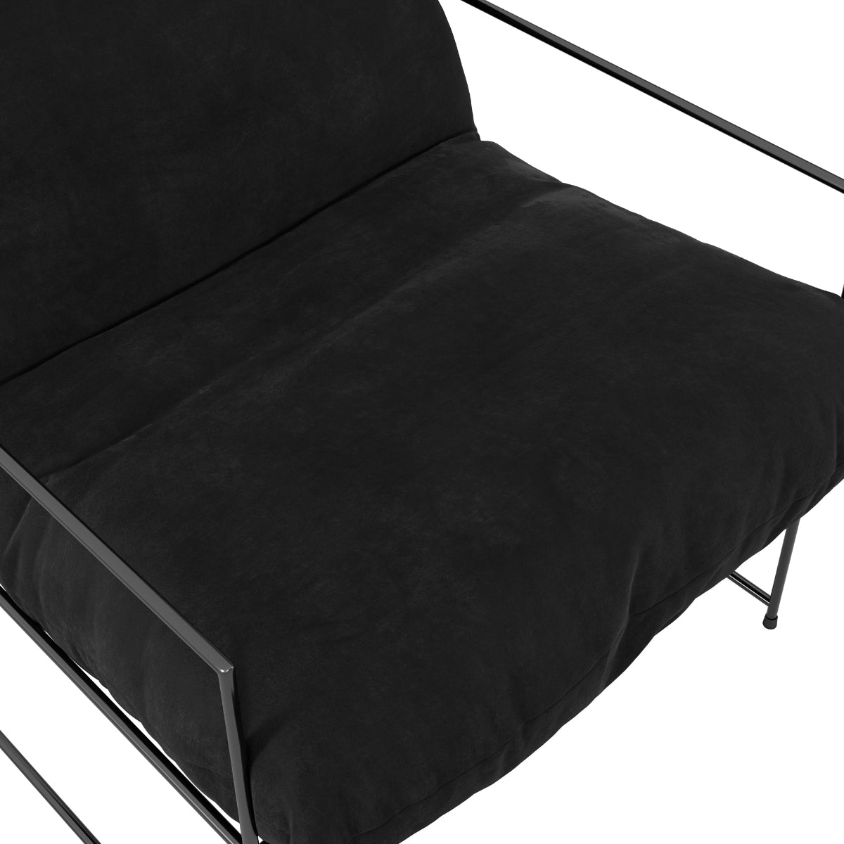 HO+ME Hackney Accent Chair In Black Velvet close