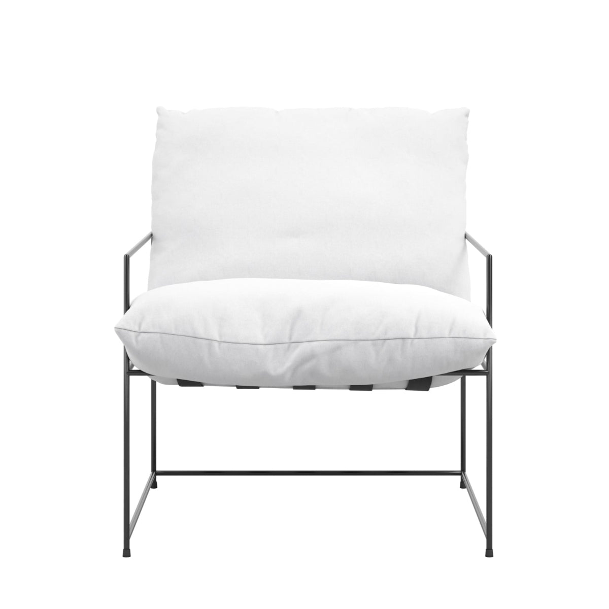 HO+ME Hackney Accent Chair In White front