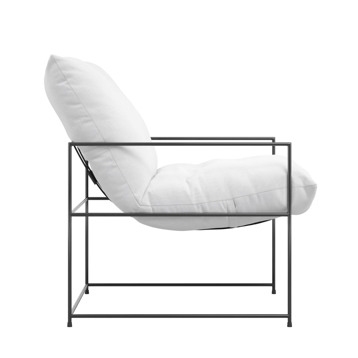 HO+ME Hackney Accent Chair In White side