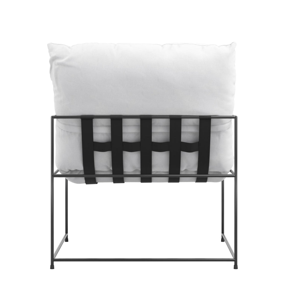 HO+ME Hackney Accent Chair In White back