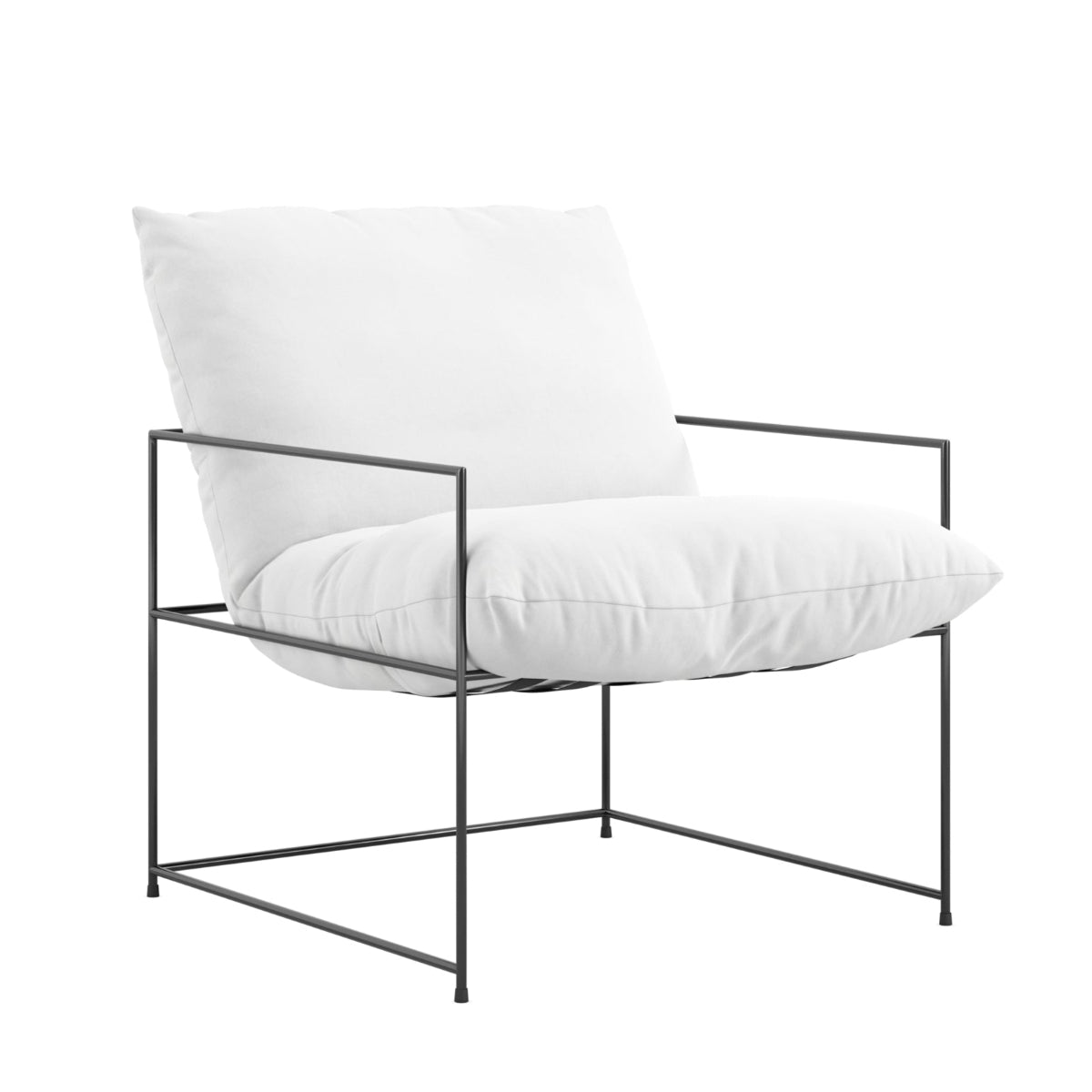 HO+ME Hackney Accent Chair In White