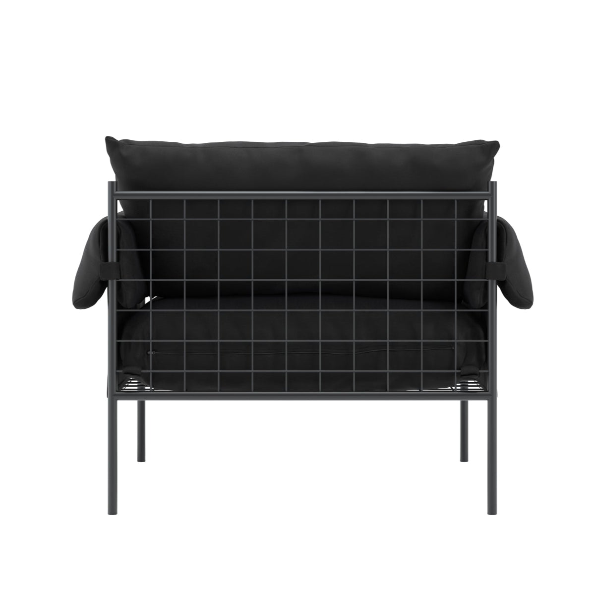 HO+ME Hackney Armchair In Onyx rear