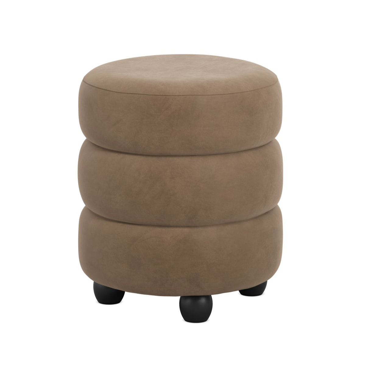 HO+ME Halo Pouffe In Black And Mole