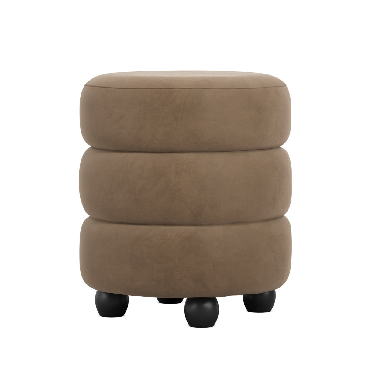 HO+ME Halo Pouffe In Black And Mole 3