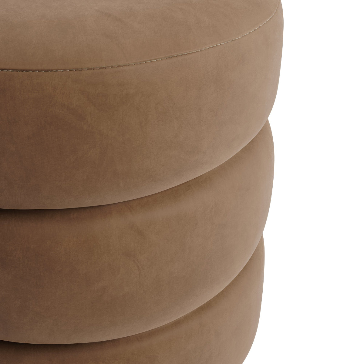 HO+ME Halo Pouffe In Black And Mole close