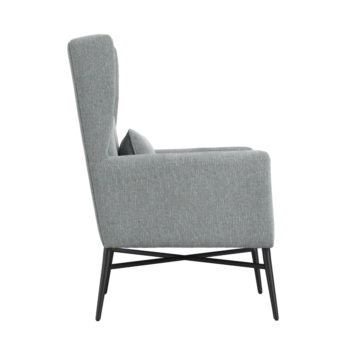 HO+ME Hambleden Armchair In Seafoam Tweed side