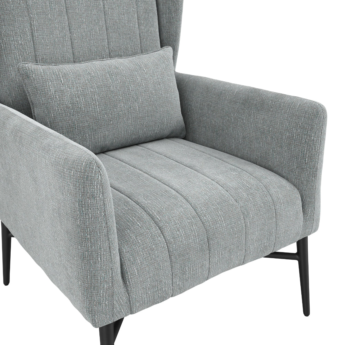 HO+ME Hambleden Armchair In Seafoam Tweed close