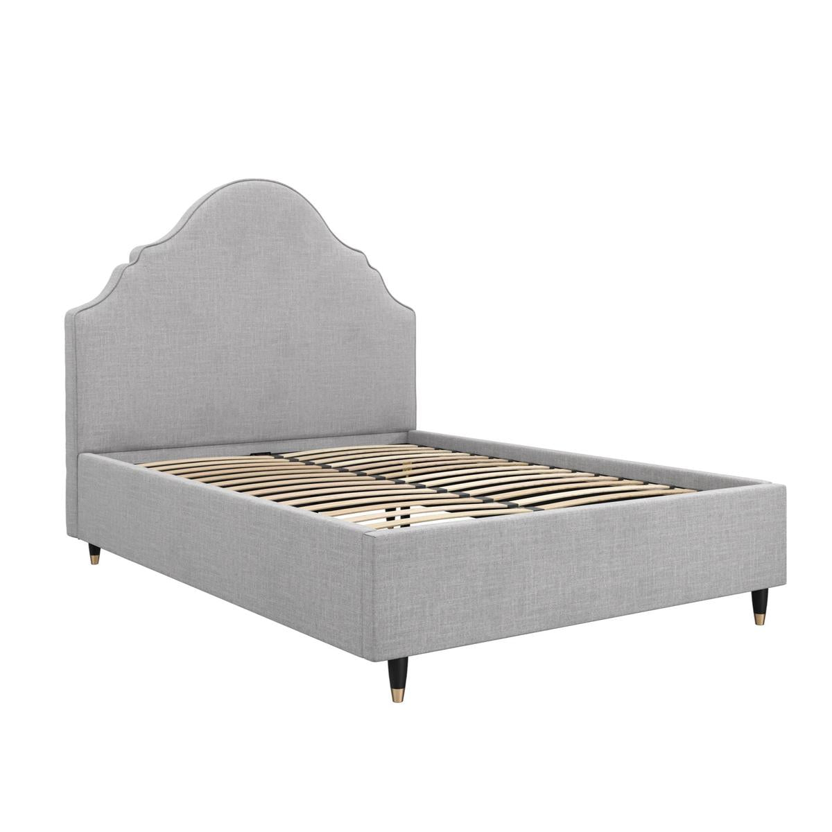 HO+ME Isla King Size Bed In Light Grey angle 2
