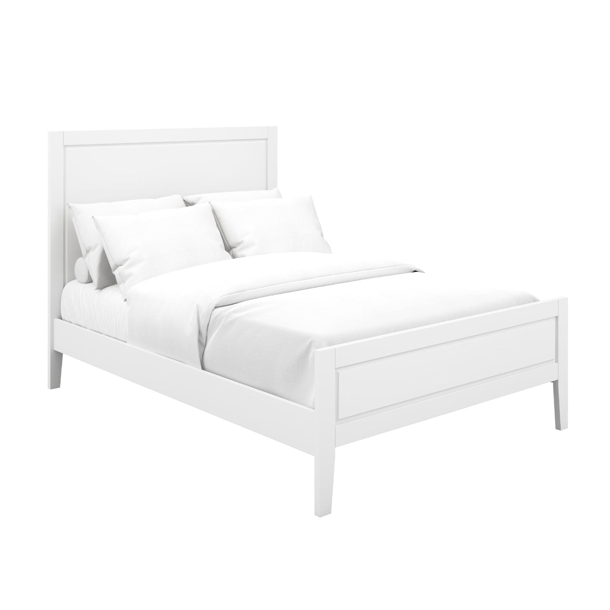 BAYWHIHO+ME Jensen King Size Bed In White 25.0__4