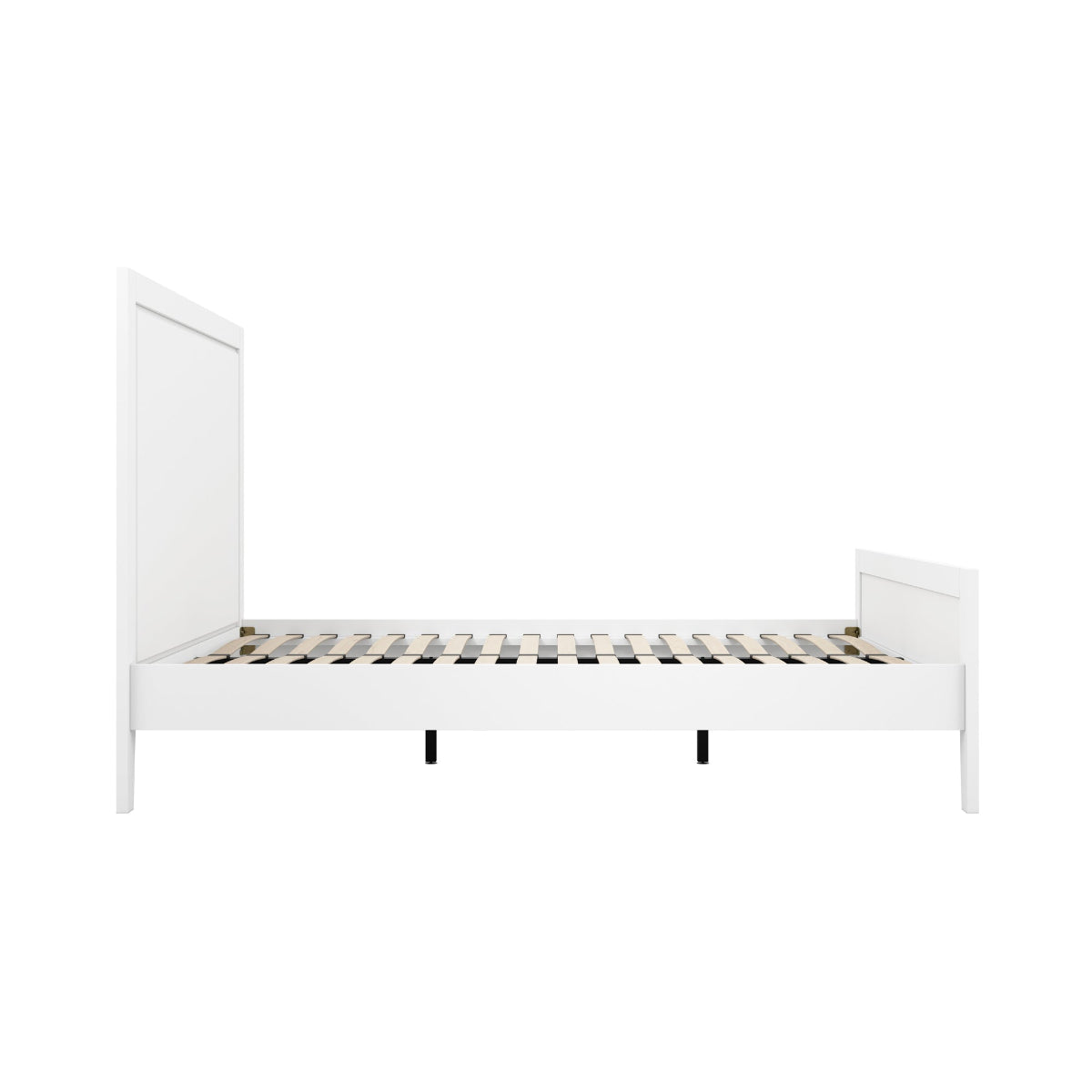 HO+ME Jensen King Size Bed In White 5