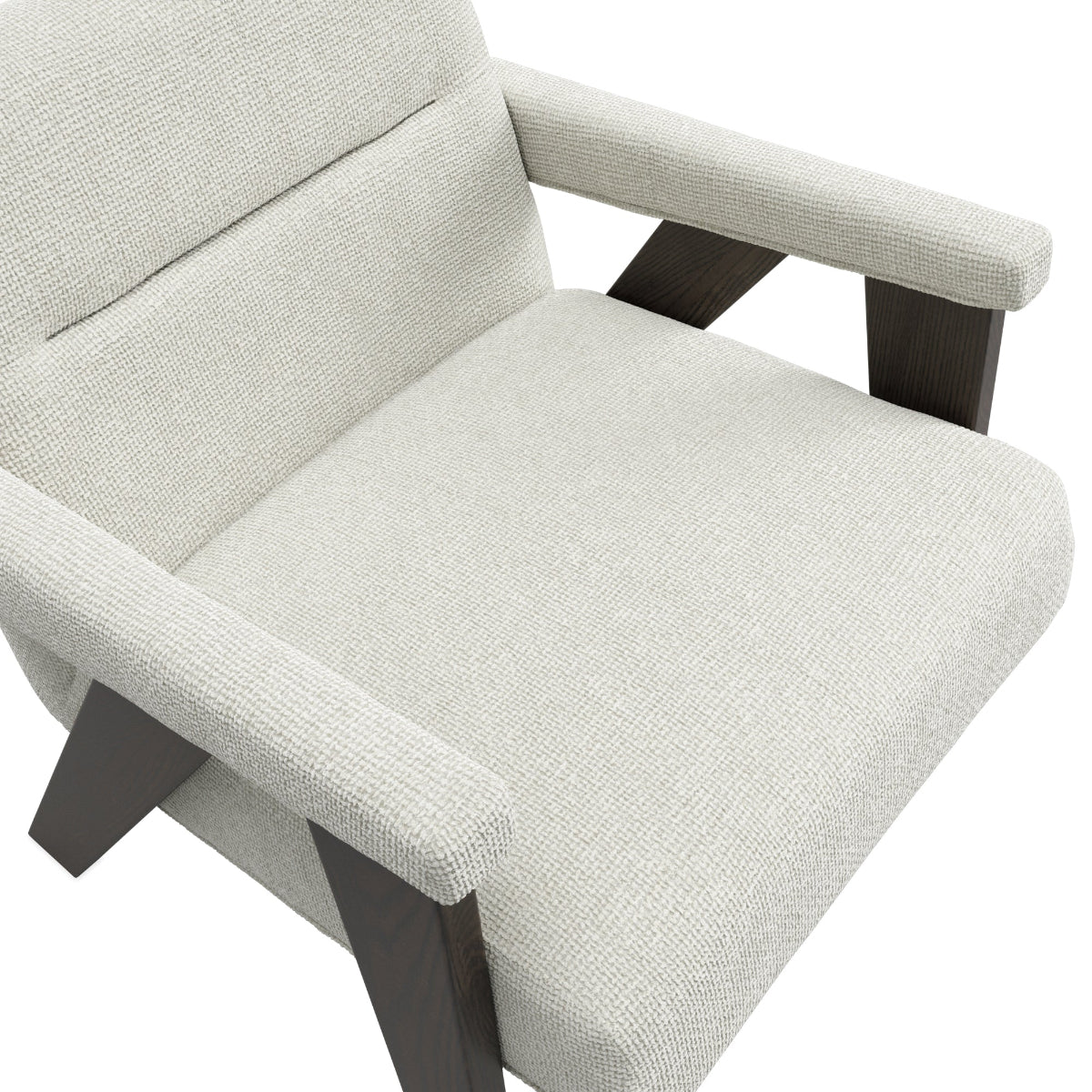 HO+ME Kane Chair In Milk close up