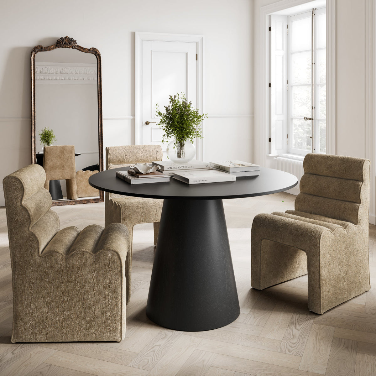 HO+ME Kento Dining Chair In Honey lifestyle