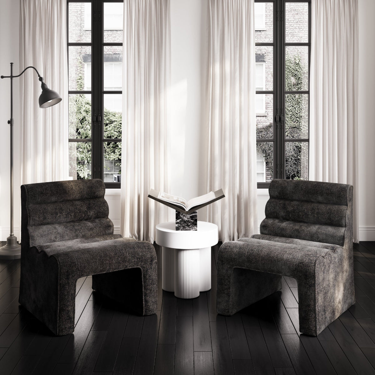 HO+ME Kento Occasional Chair In Black lifestyle