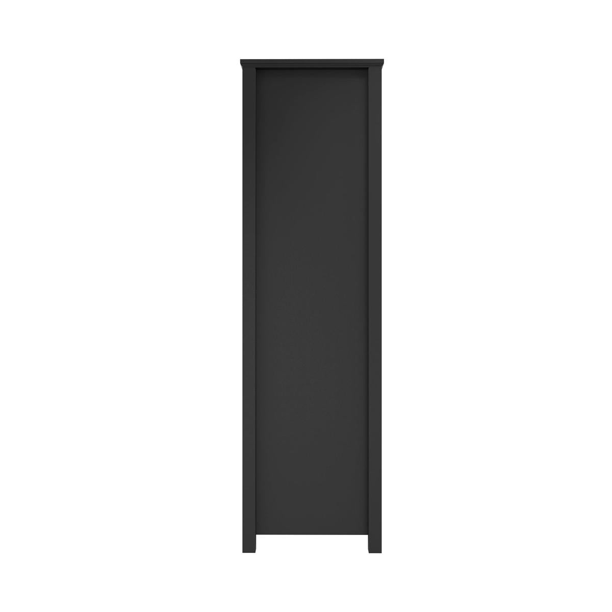 HO+ME Kernow 2 Door Wardrobe In Black-Beaumonde