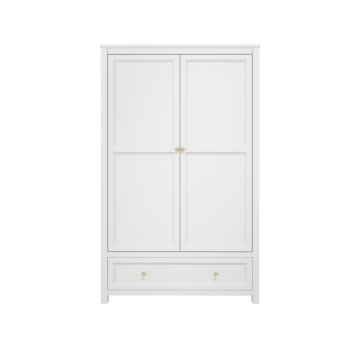 HO+ME Kernow 2 Door Wardrobe In White-Beaumonde