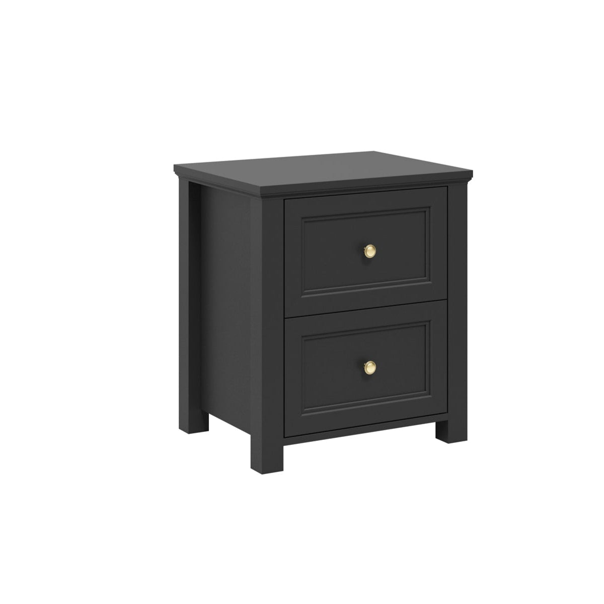 HO+ME Kernow Bedside Table In Black angle