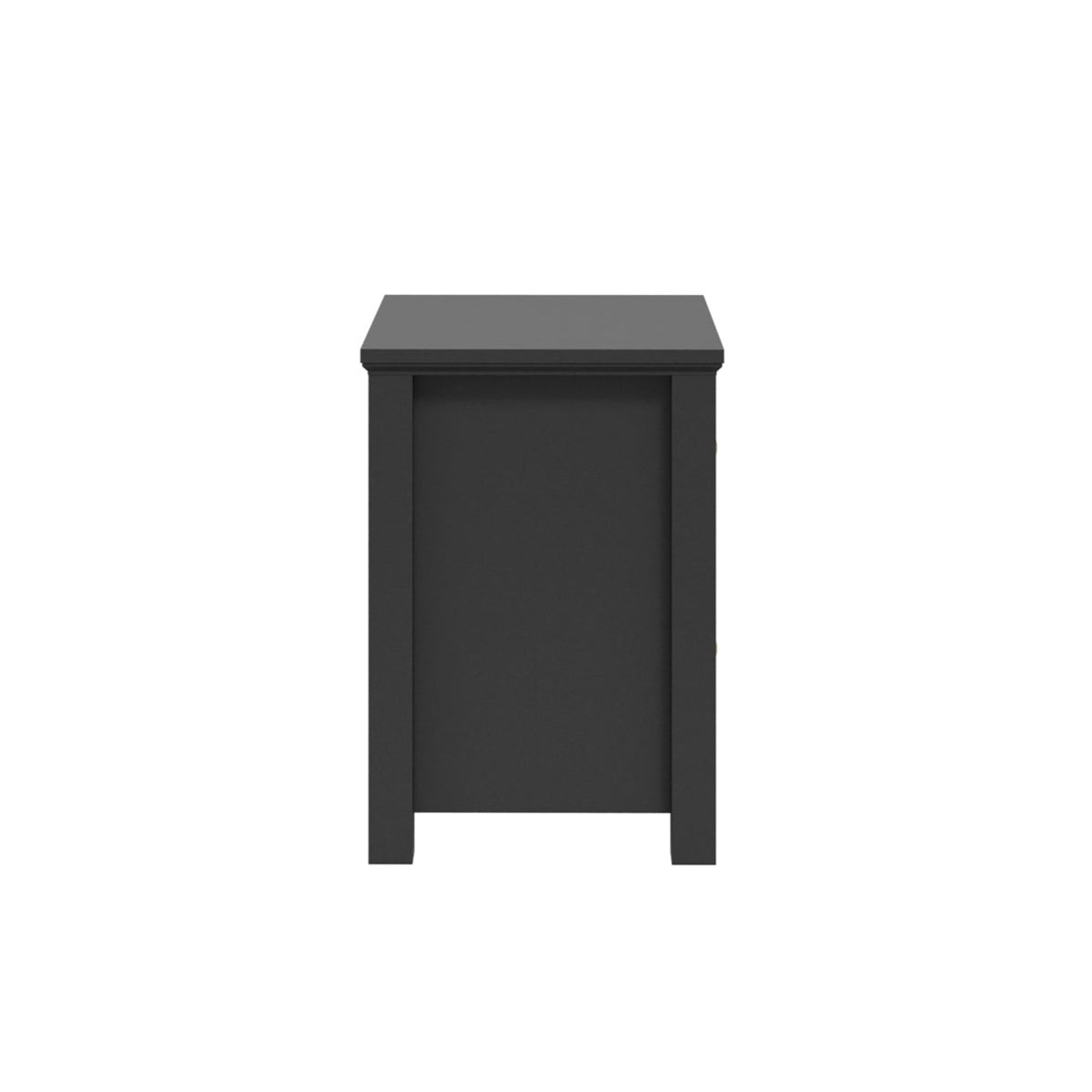 HO+ME Kernow Bedside Table In Black side