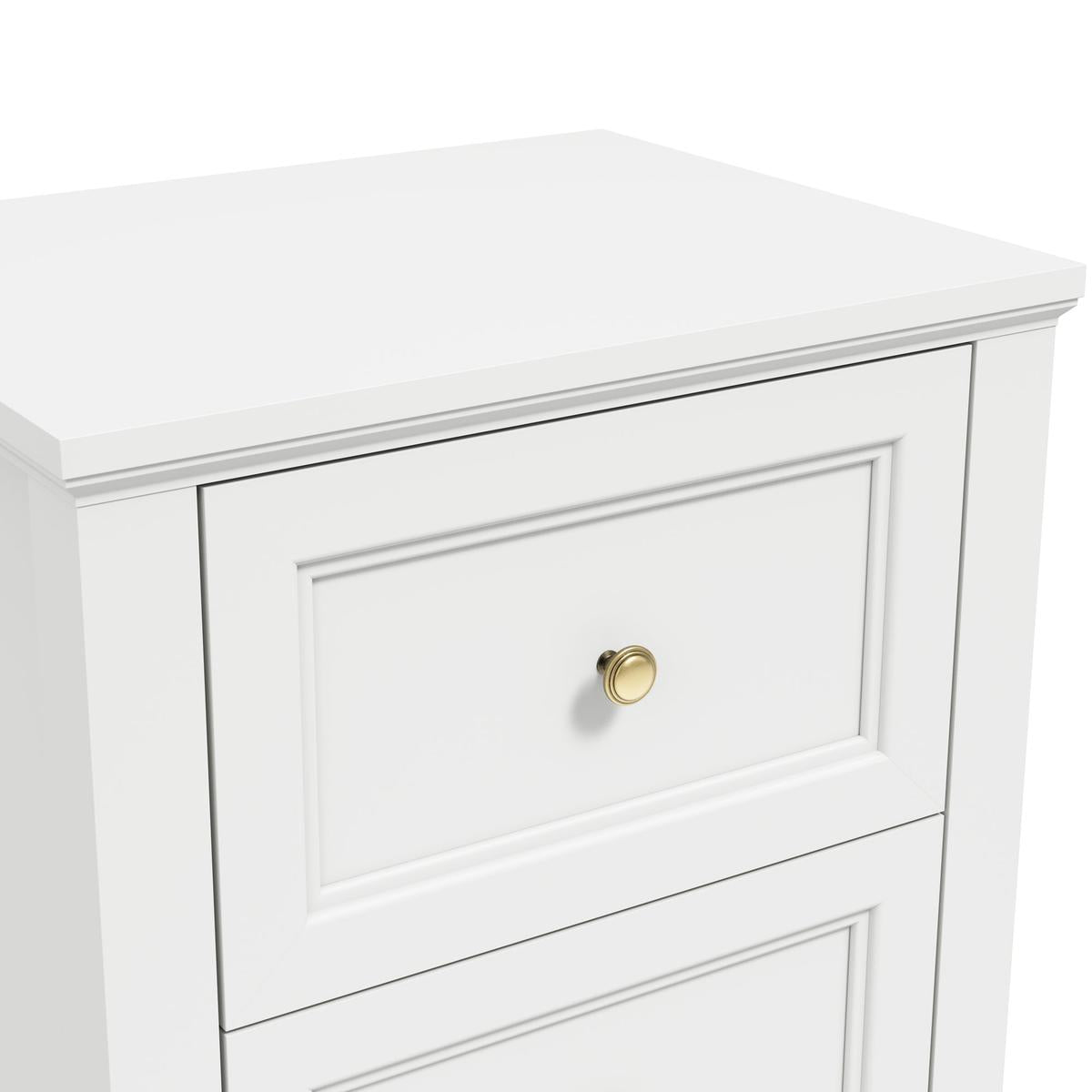 HO+ME Kernow Bedside Table In White-Beaumonde