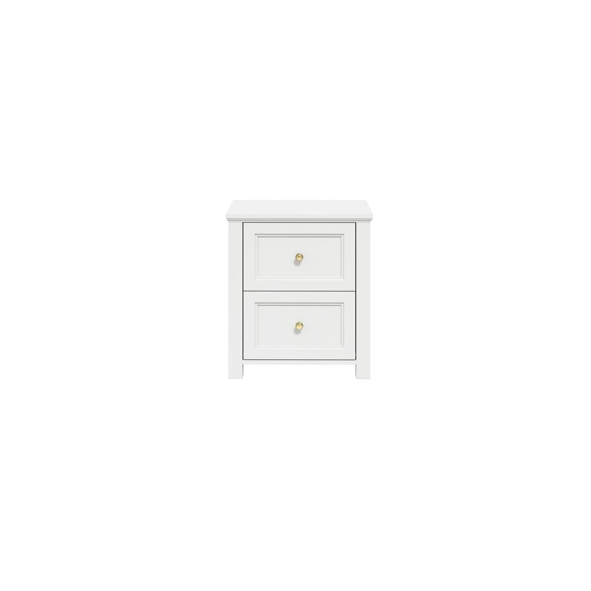 HO+ME Kernow Bedside Table In White-Beaumonde
